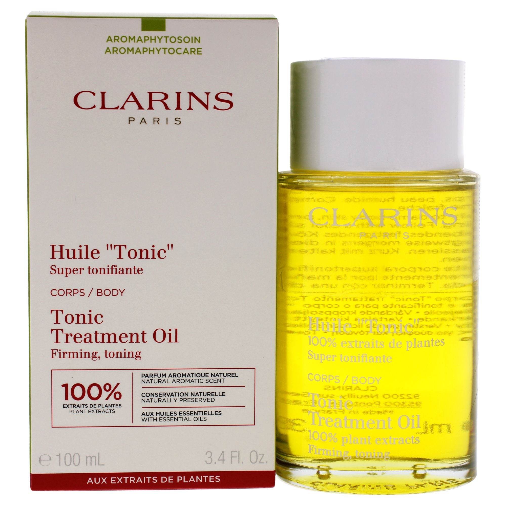 Body Treatment Oil Tonic by Clarins for Unisex - 3.4 oz Treatment - Saeyu