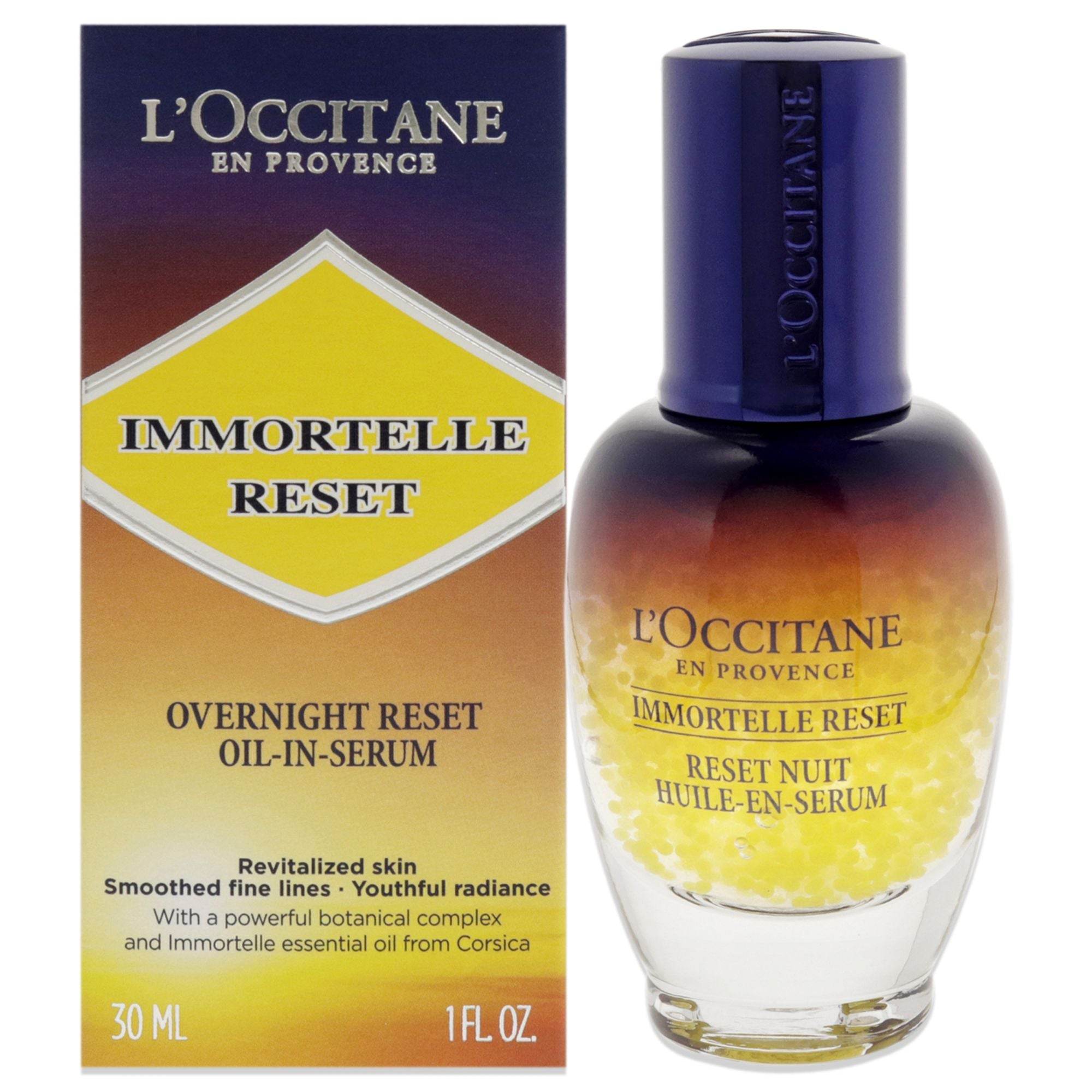 Immortelle Reset Overnight Oil-In Serum by L'Occitane for Women - 1 oz Serum