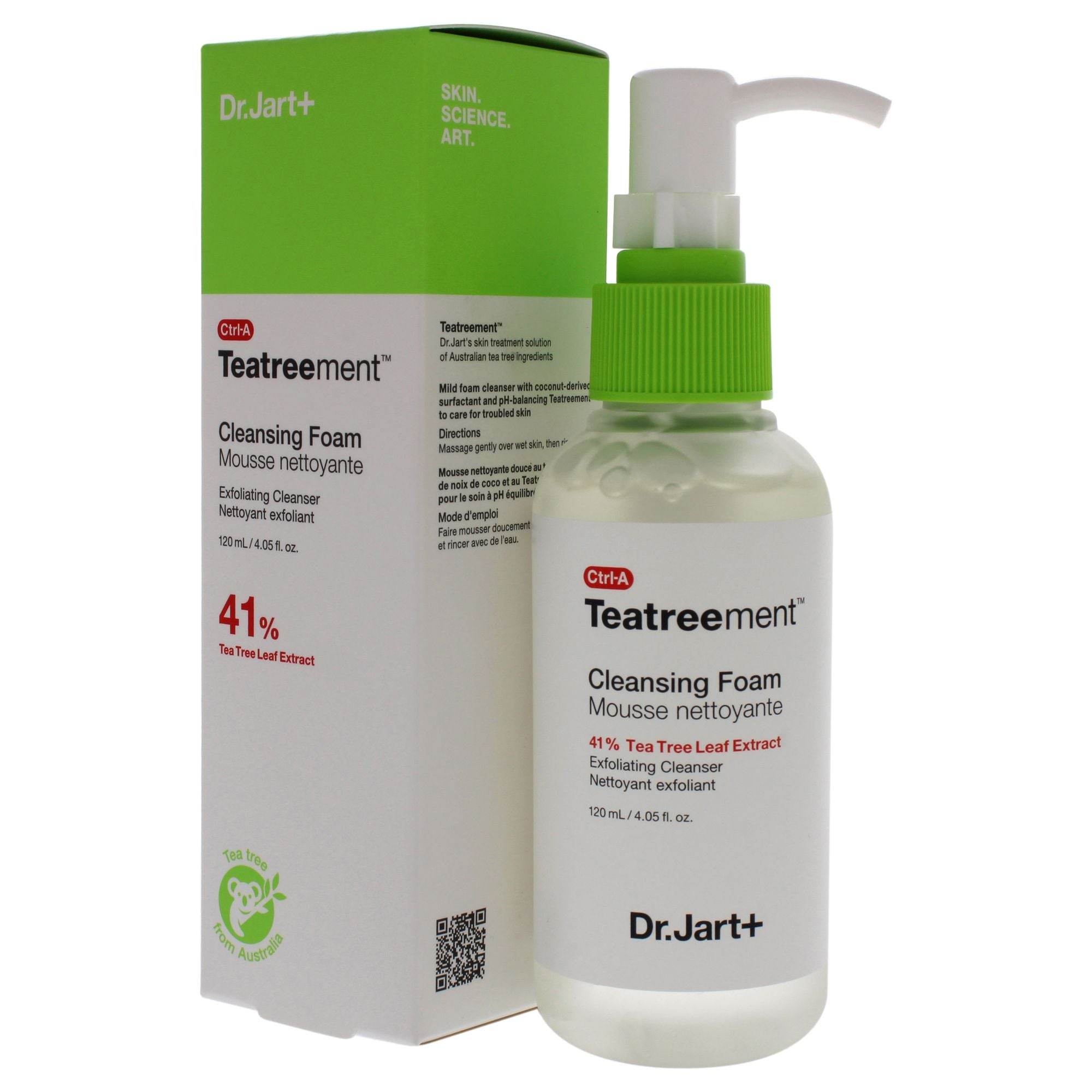 Ctrl-A Teatreement Cleansing Foam by Dr. Jart+ for Unisex - 4.05 oz Cleanser - Saeyu