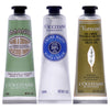 Soft Hands Trio by L'Occitane for Women - 3 Pc 1oz Amande Delicious Hands, 1oz Shea Dry Skin Hand Cream, 1oz Verveine Cooling Hand Cream Gel