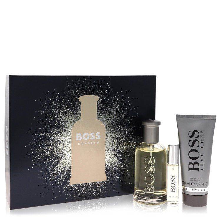 Boss No. 6 by Hugo Boss Gift Set - 3.3 oz Eau De Toilette Spray + 0.3 oz Mini EDT Spray + 3.4 oz Shower Gel - Saeyu