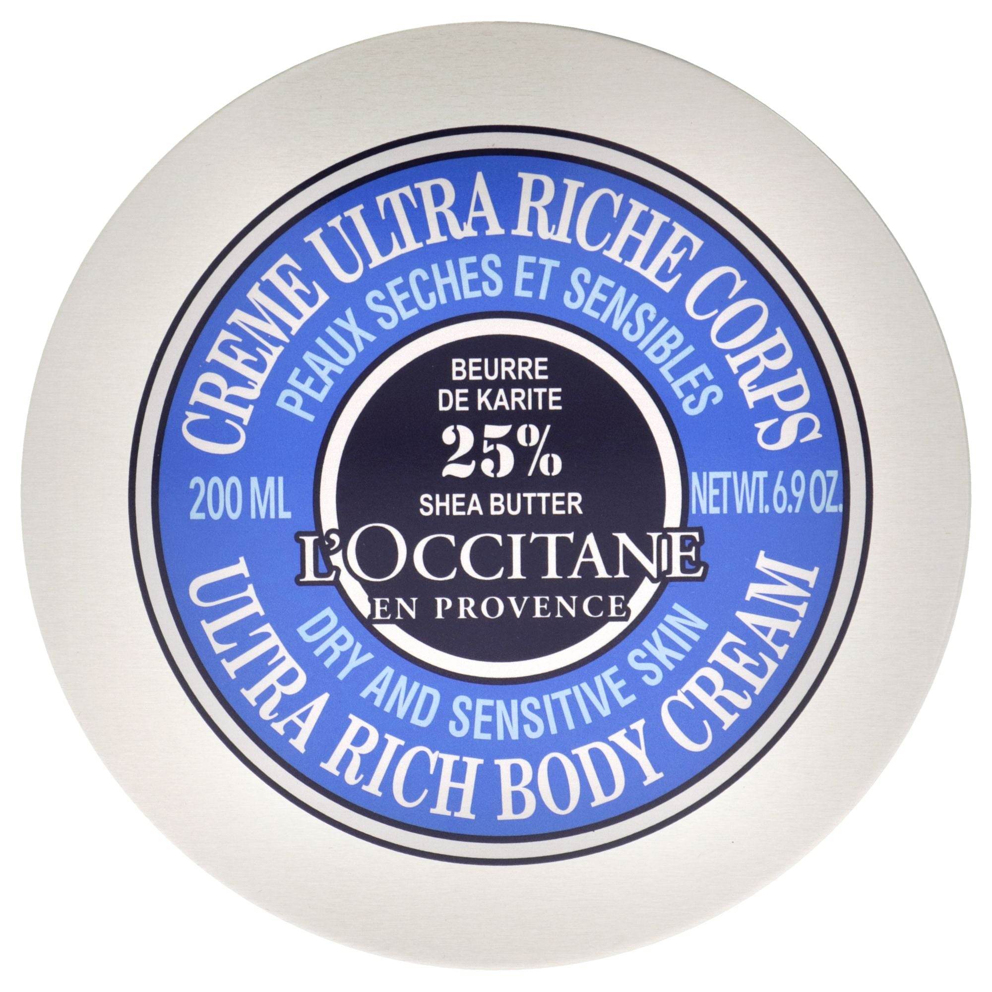 Shea Butter Ultra Rich Body Cream by L'Occitane for Unisex - 6.9 oz Body Cream