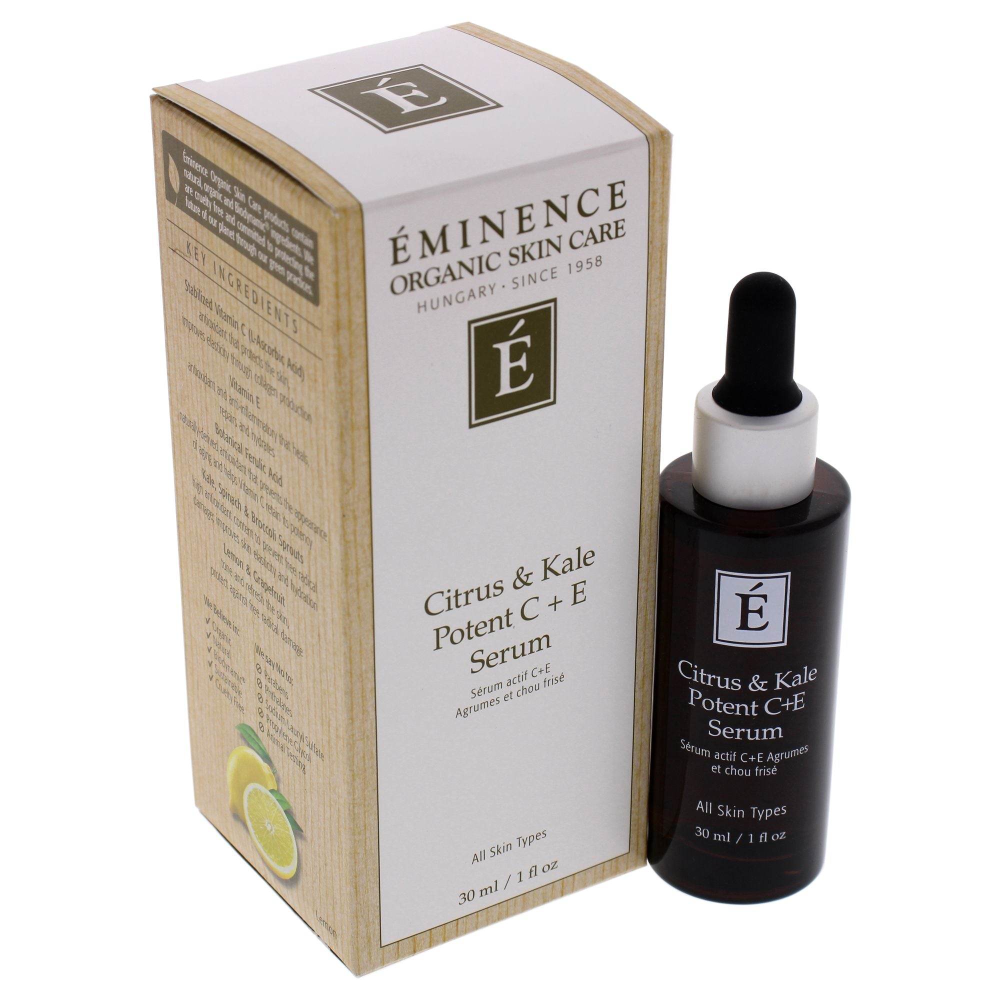 Citrus and Kale Potent C Plus E Serum by Eminence for Unisex - 1 oz Serum - Saeyu