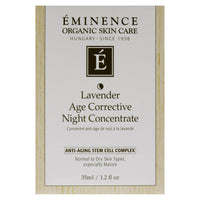 Lavender Age Corrective Night Concentrate by Eminence for Unisex - 1.2 oz Serum