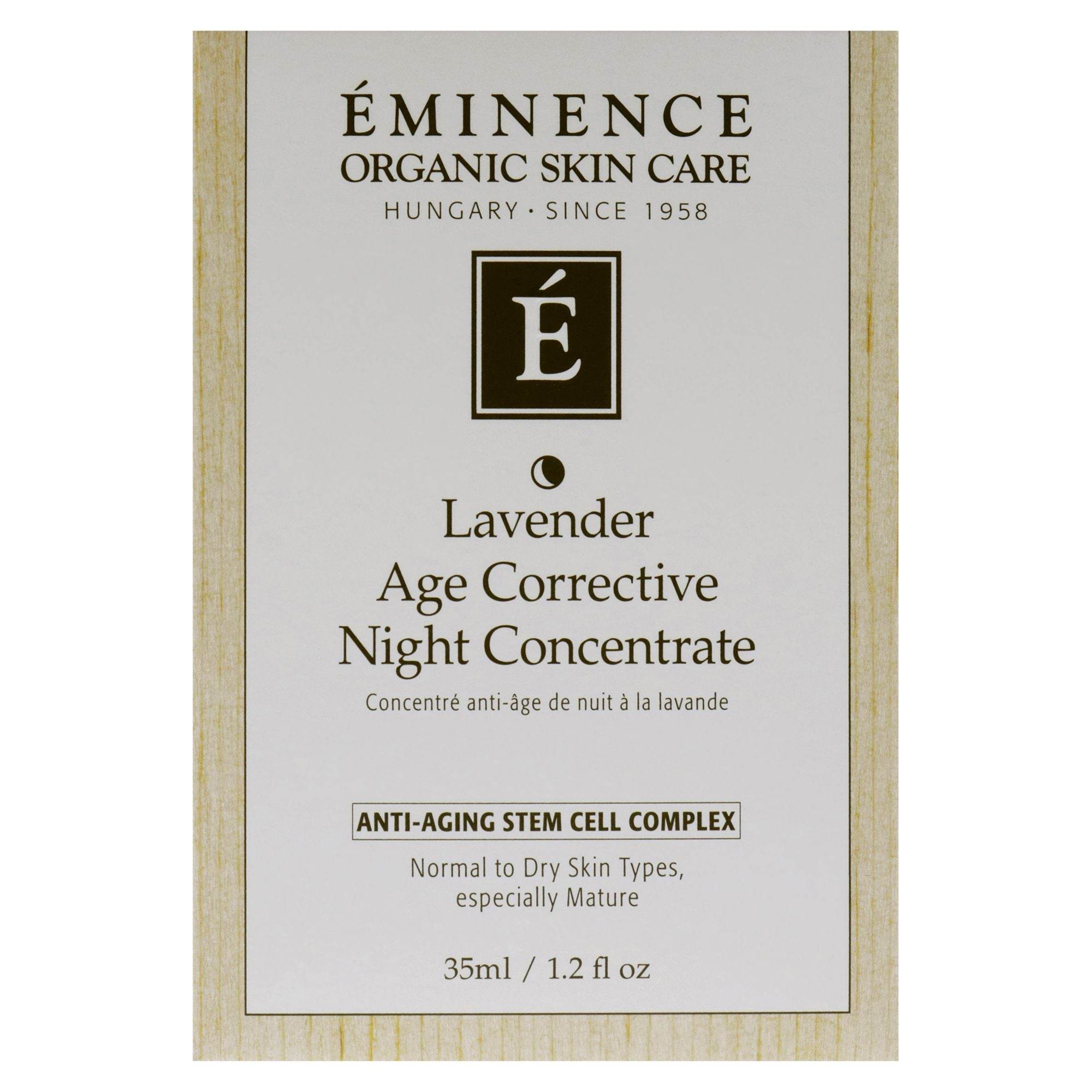 Lavender Age Corrective Night Concentrate by Eminence for Unisex - 1.2 oz Serum