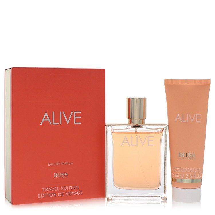 Boss Alive by Hugo Boss Gift Set - 2.7 oz Eau De Parfum Spray + 2.5 oz Hand and Body Lotion - Saeyu