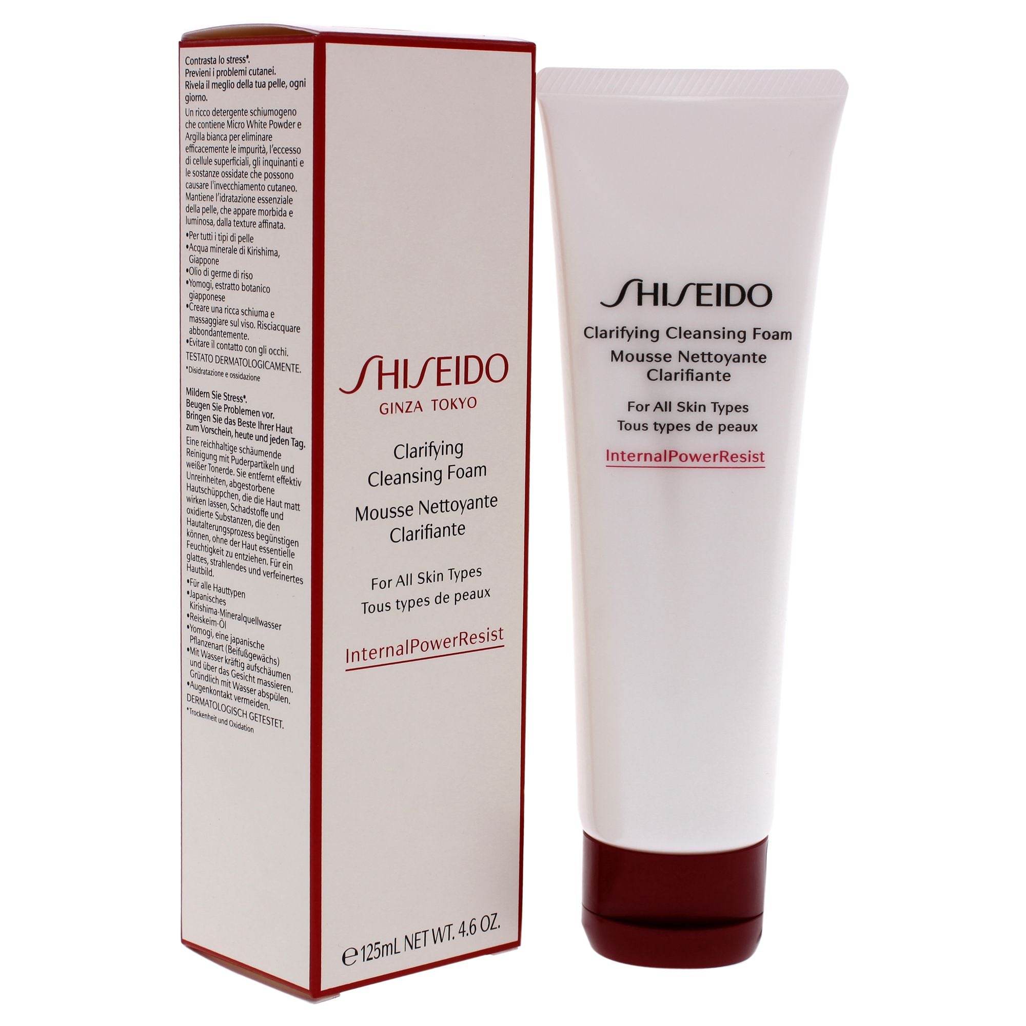 Clarifying Cleansing Foam by Shiseido for Unisex - 4.6 oz Cleanser - Saeyu