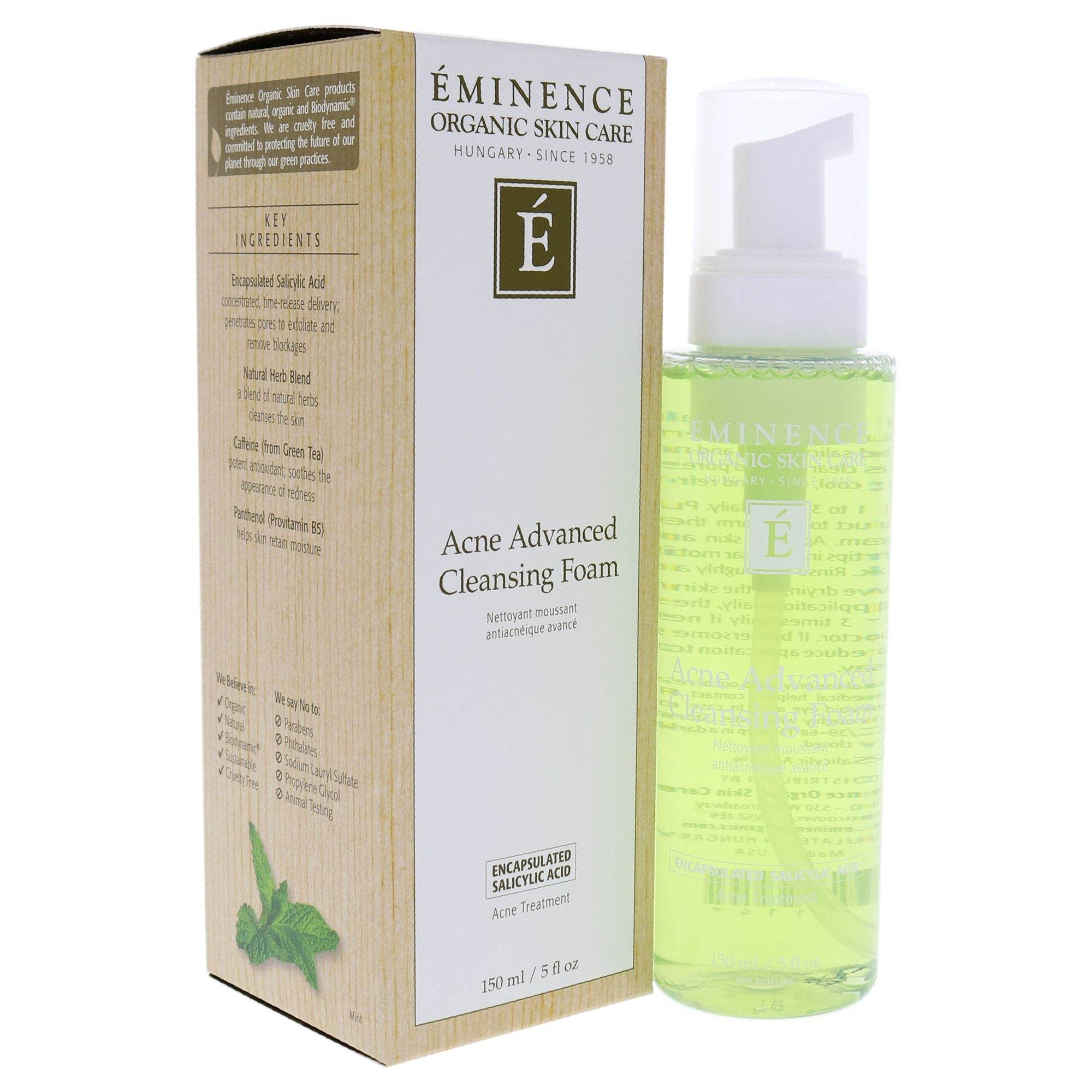 Acne Advanced Cleansing Foam by Eminence for Unisex - 5 oz Cleanser - Saeyu
