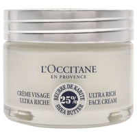 Shea Butter Ultra Rich Face Cream by L'Occitane for Unisex - 1.7 oz Face Cream