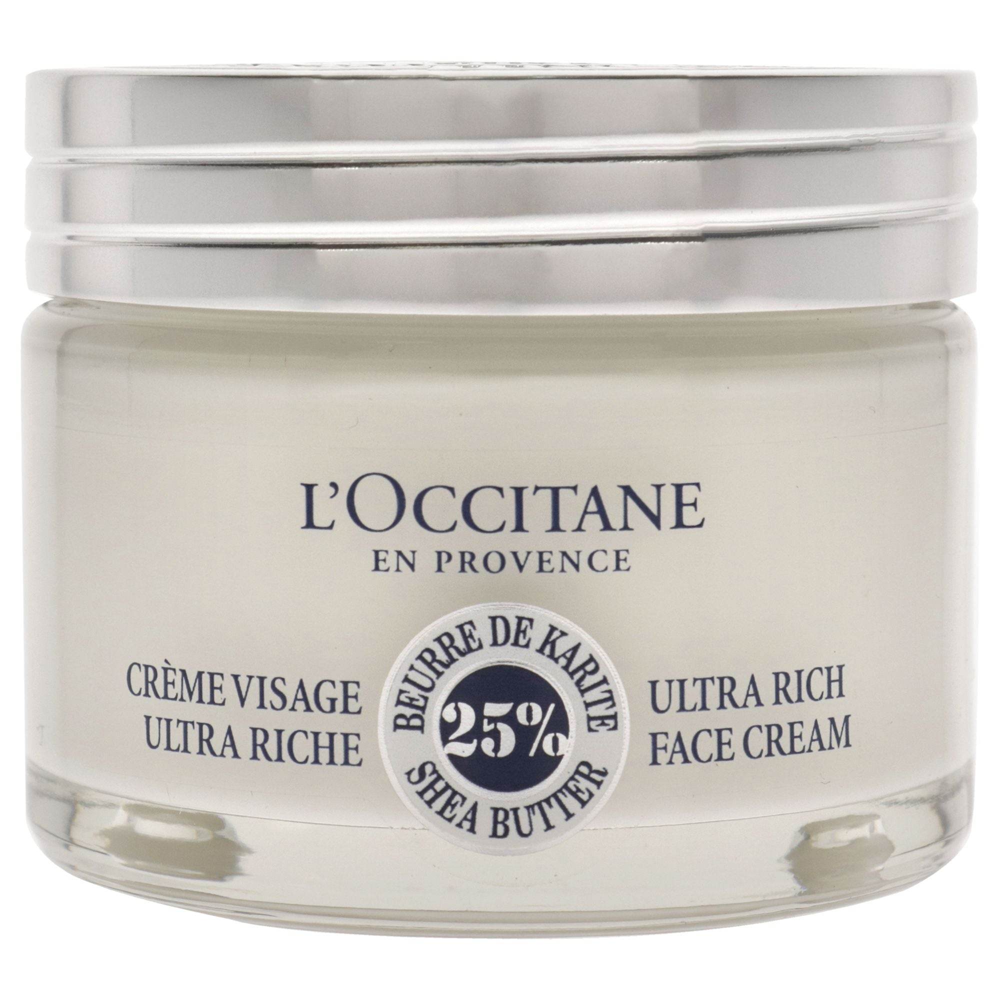 Shea Butter Ultra Rich Face Cream by L'Occitane for Unisex - 1.7 oz Face Cream