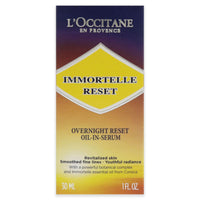 Immortelle Reset Overnight Oil-In Serum by L'Occitane for Women - 1 oz Serum
