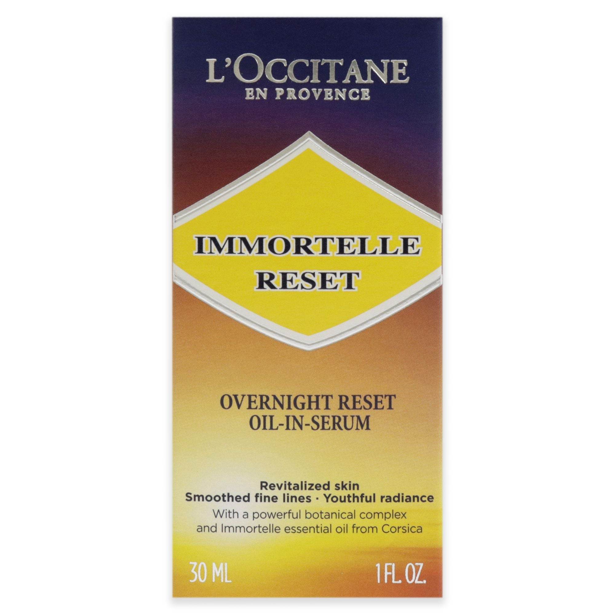 Immortelle Reset Overnight Oil-In Serum by L'Occitane for Women - 1 oz Serum