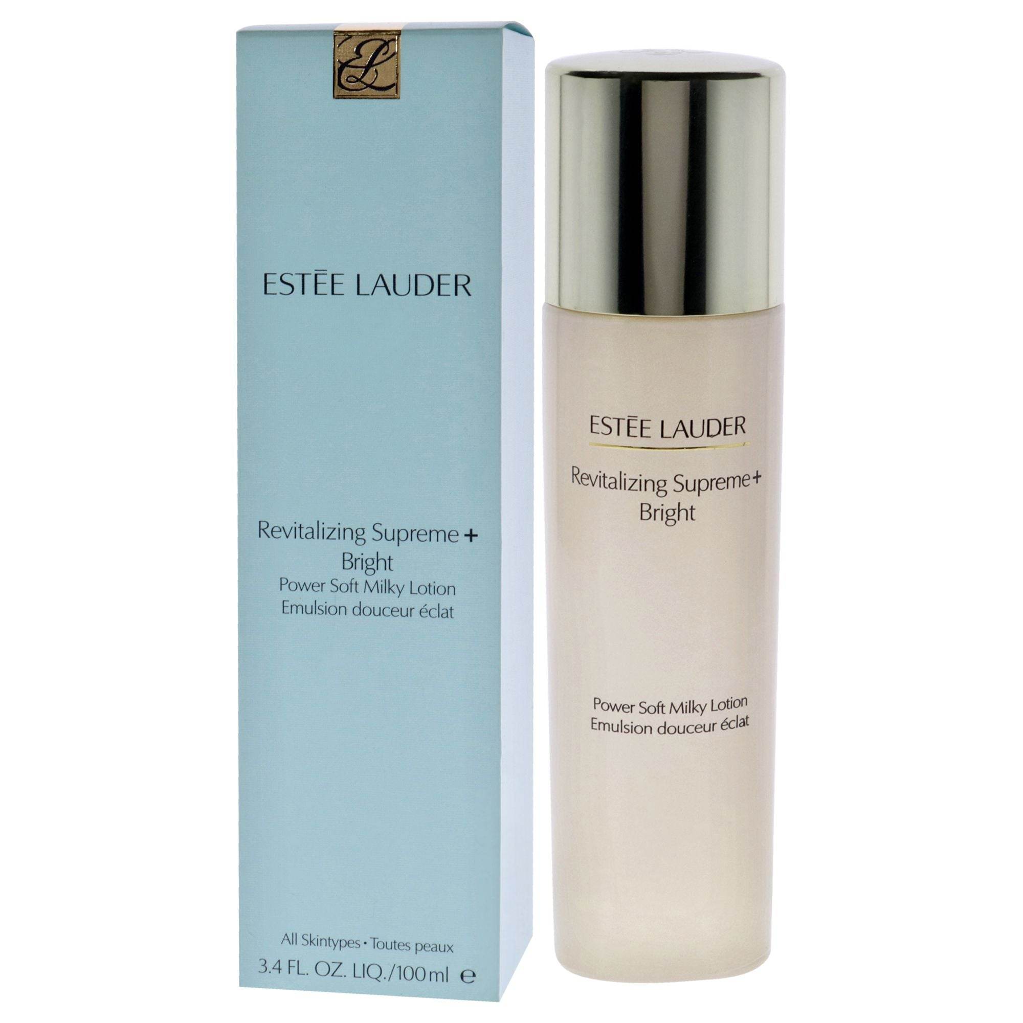 Revitalizing Supreme Plus Bright Moisturizer Power Soft Milky Lotion by Estee Lauder for Women - 3.4 oz Lotion