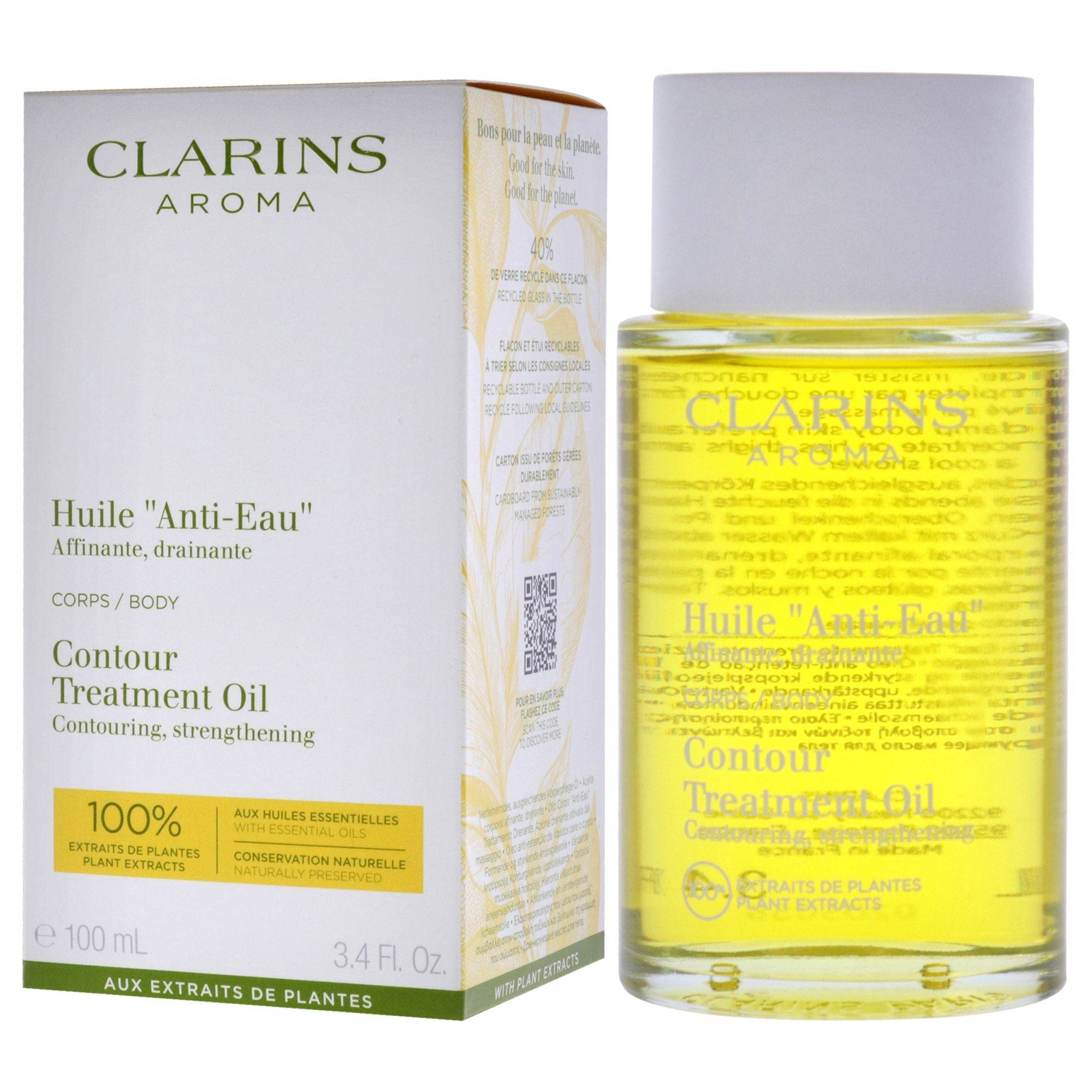 Contour Body Treatment Oil by Clarins for Unisex - 3.4 oz Treatment - Saeyu