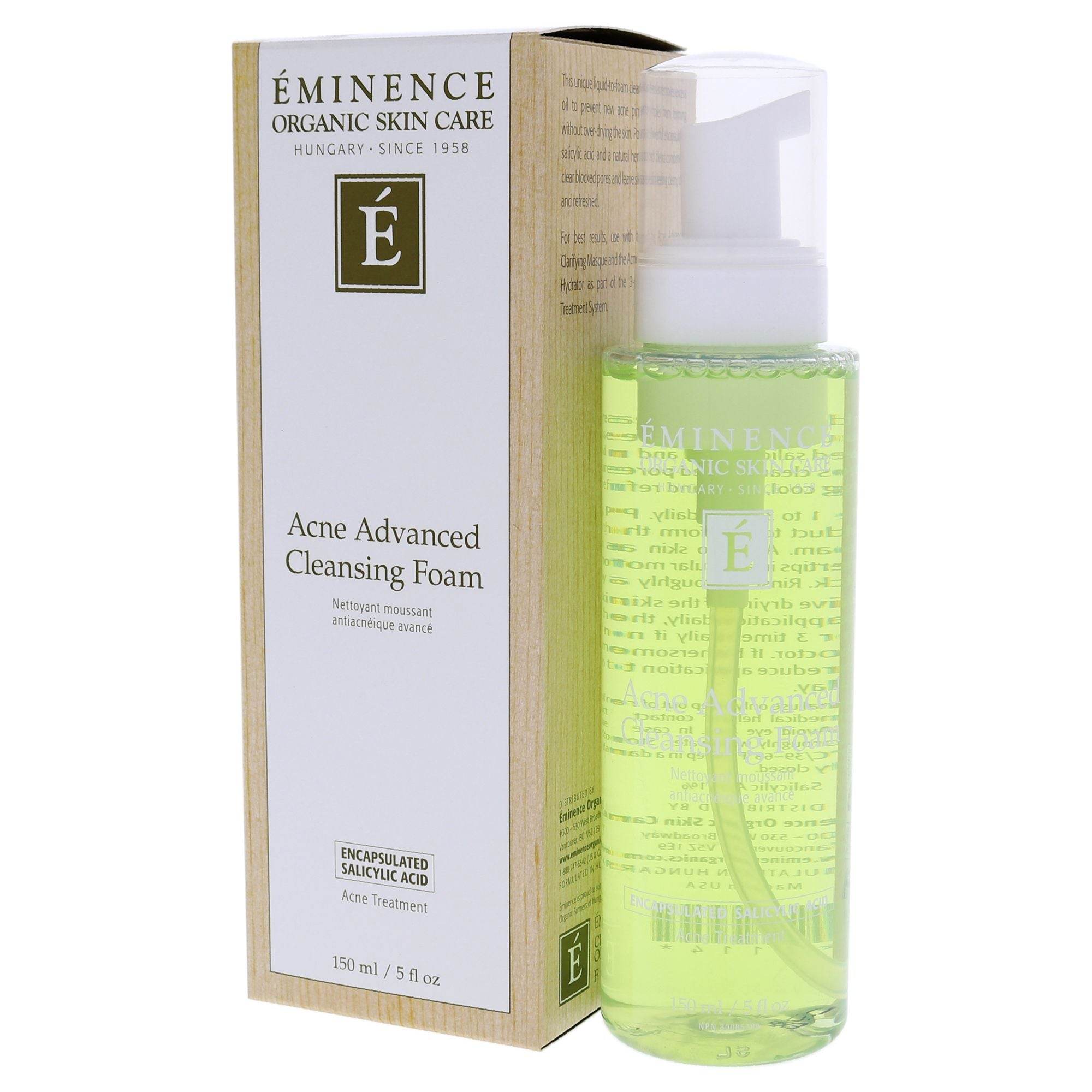 Acne Advanced Cleansing Foam by Eminence for Unisex - 5 oz Cleanser - Saeyu