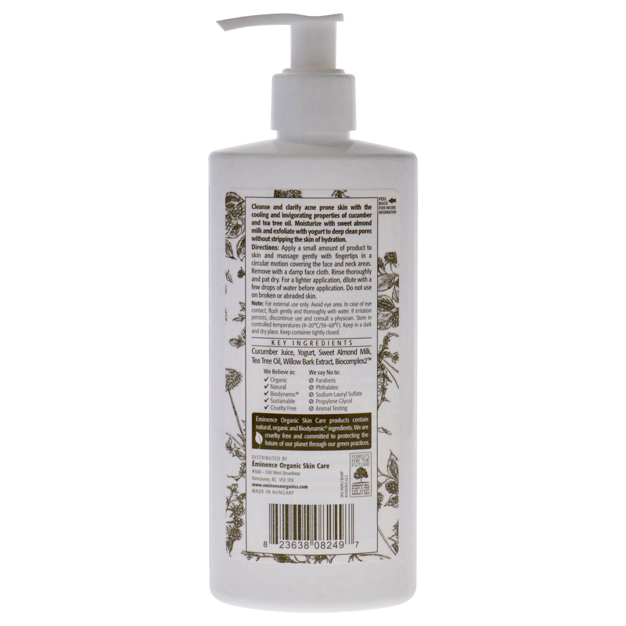 Clear Skin Probiotic Cleanser by Eminence for Unisex - 8.4 oz Cleanser - Saeyu