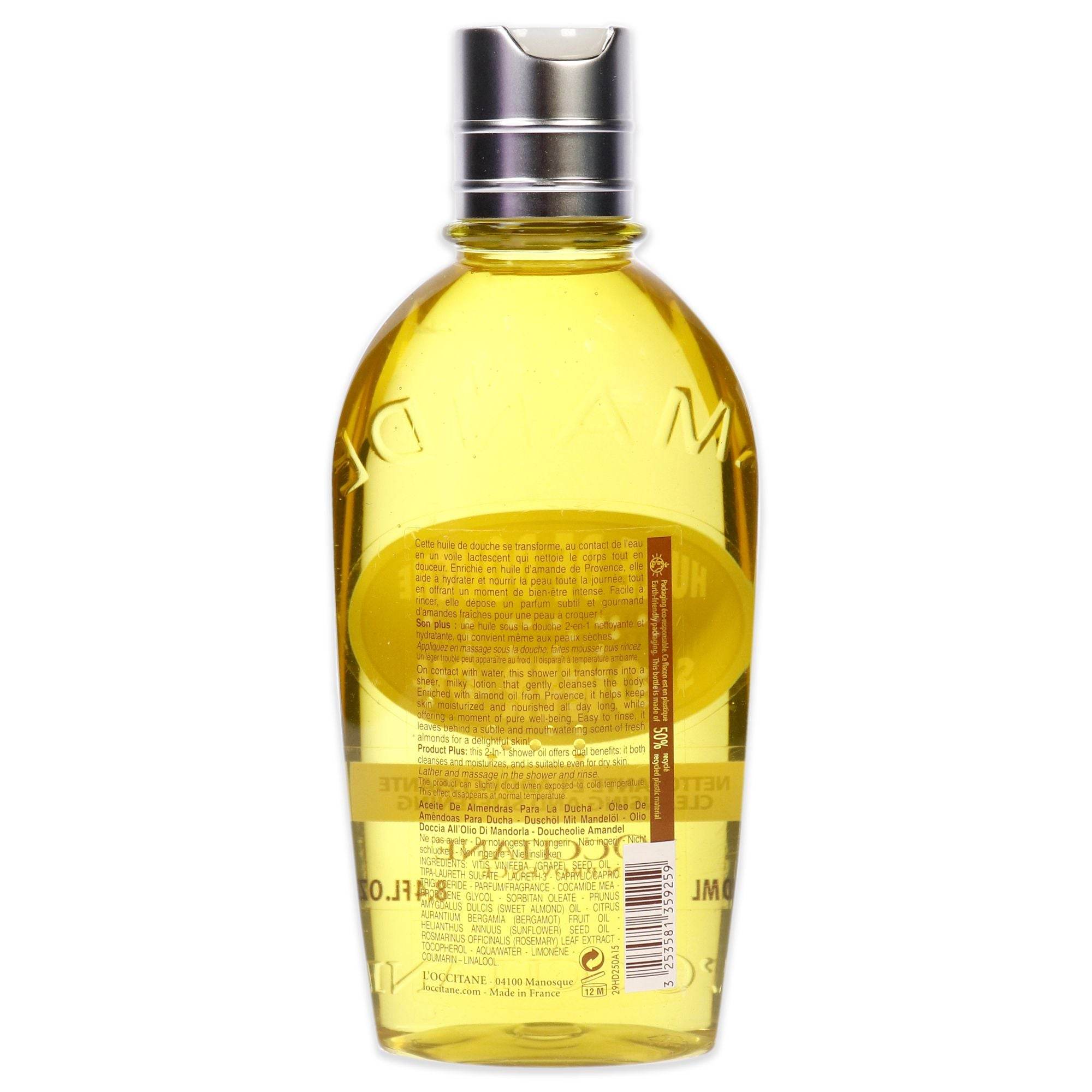 Almond Shower Oil by L'Occitane for Unisex - 8.4 oz Shower Oil - Saeyu