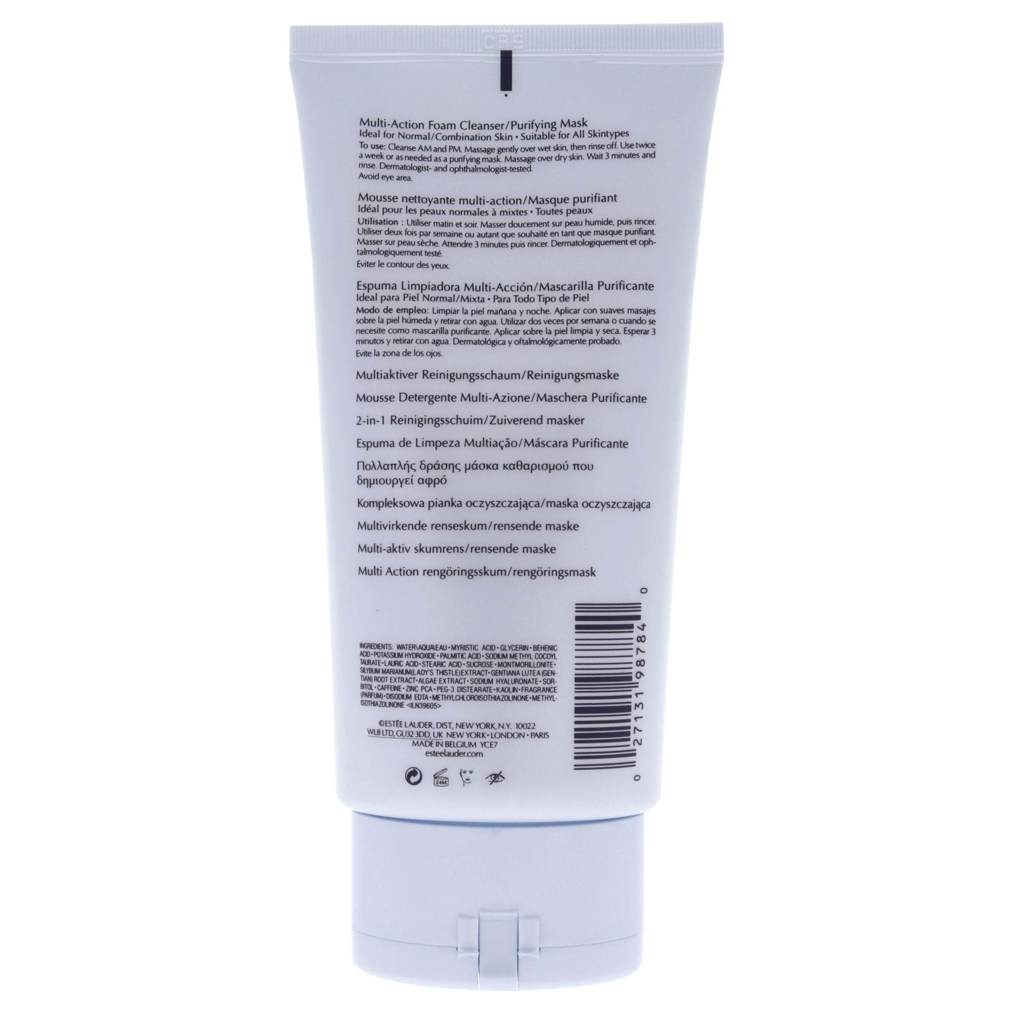 Perfectly Clean Multi-Action Foam Cleanser-Purifying Mask by Estee Lauder for Unisex - 5 oz Cleanser