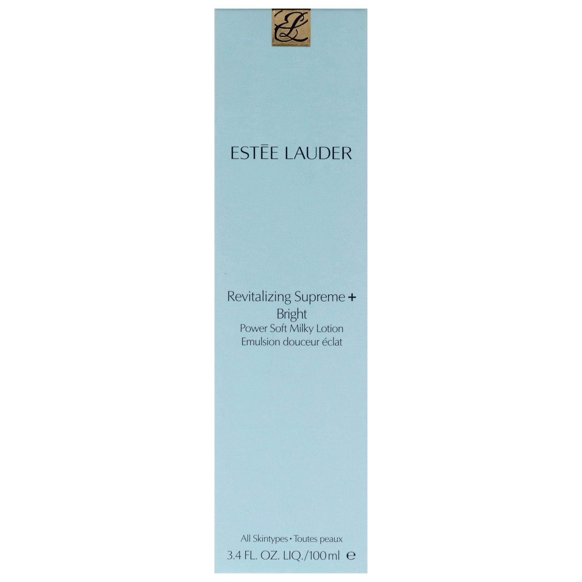 Revitalizing Supreme Plus Bright Moisturizer Power Soft Milky Lotion by Estee Lauder for Women - 3.4 oz Lotion