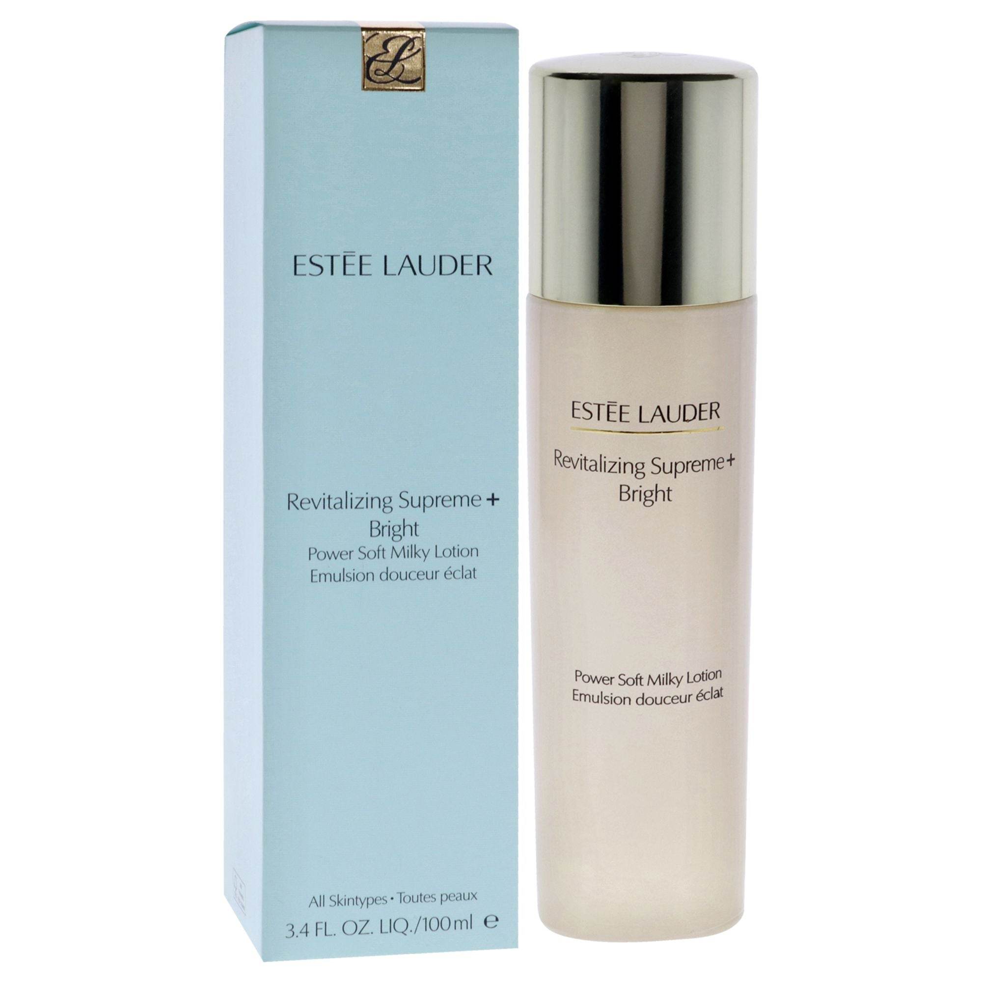 Revitalizing Supreme Plus Bright Moisturizer Power Soft Milky Lotion by Estee Lauder for Women - 3.4 oz Lotion