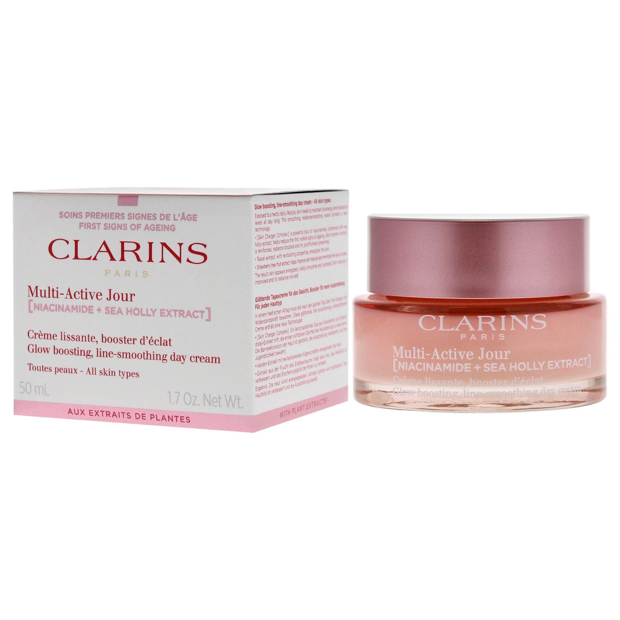 Multi-Active Day Cream - All Skin Types by Clarins for Women - 1.7 oz Cream