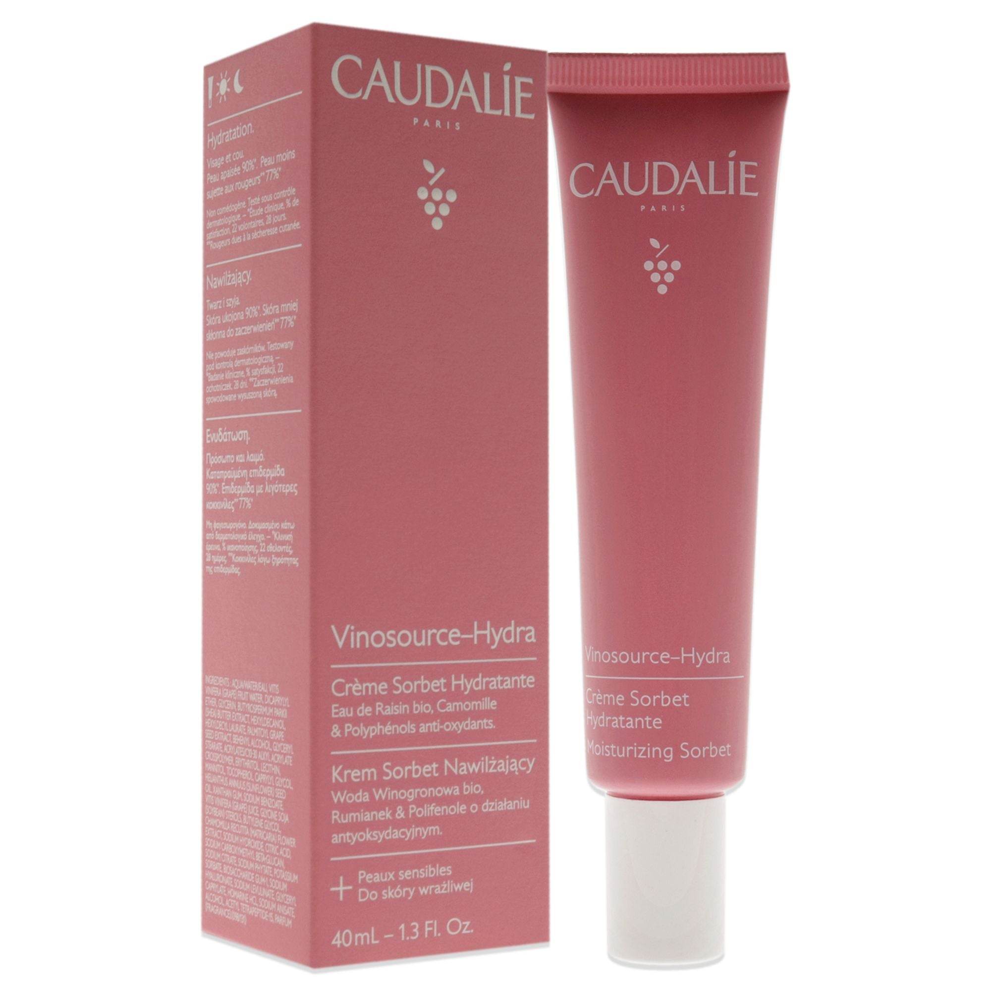 Vinosource Moisturizing Sorbet by Caudalie for Women - 1.3 oz Cream