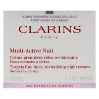 Multi-Active Night Cream - Normal to Dry Skin by Clarins for Unisex - 1.7 oz Cream