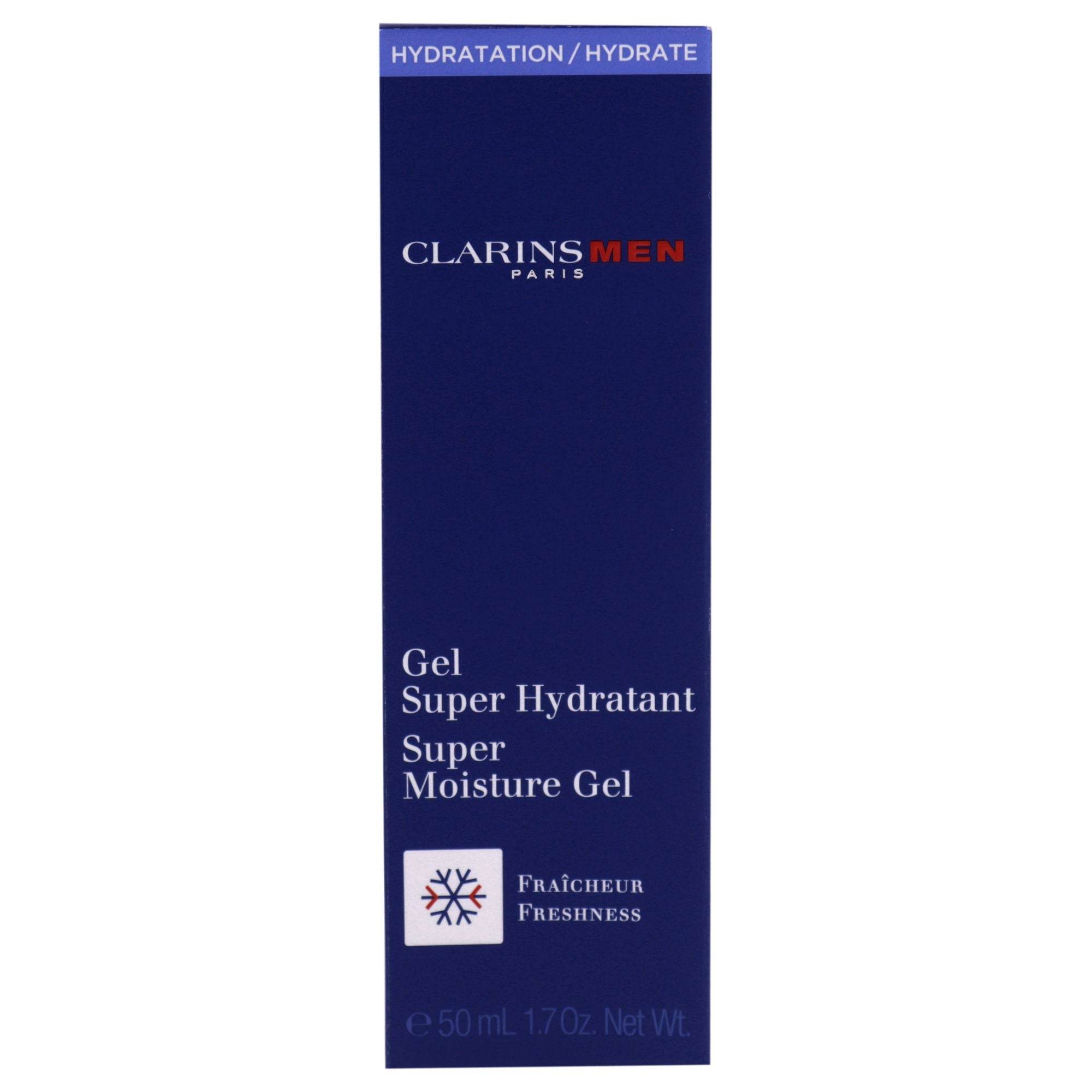 Men Super Moisture Gel by Clarins for Men - 1.7 oz Gel
